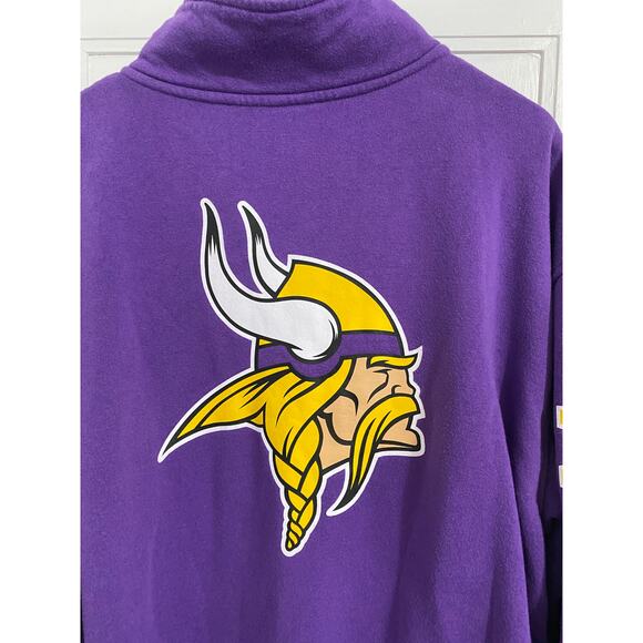 Minnesota Vikings 1/4-Zip Sweatshirt Size XL - Picture 8 of 9